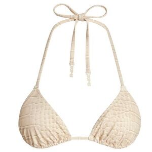 SKIMS Tan Women's Swim Egret Crocodile print 2X